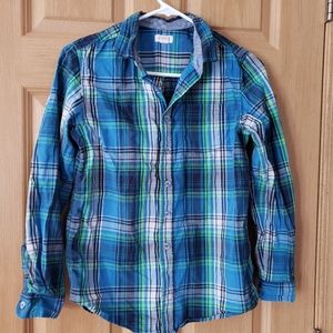 Boys long sleeve button up shirt